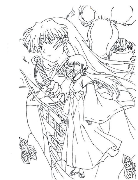 40 Best Images About Inuyasha Coloring Pages On Pinterest