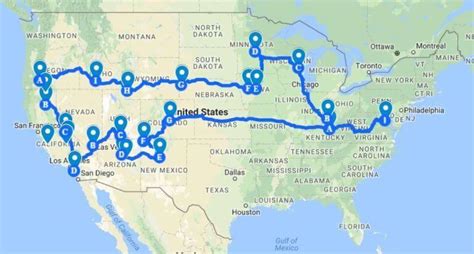 Cross Country Road Trip Routes Globedesigninc