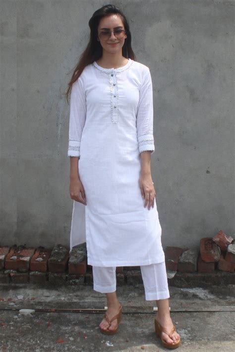 Details 156 White Dress Kurti Best Vn