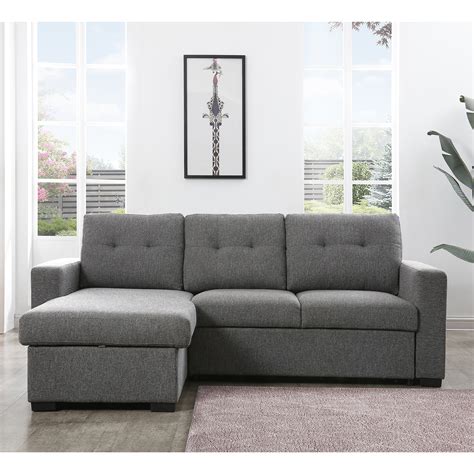 Harrison Corner Sofa Bed Grey Collingwood Batchellor