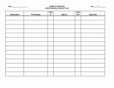 Printable Aa Attendance Sheet