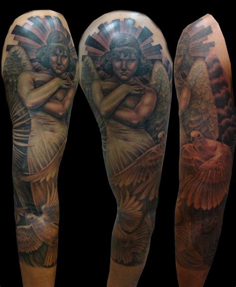 Tattoo ideas for men 1. Heavenly Angel by Larry Brogan : Tattoos