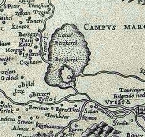 Old Zrenjaninstari Zrenjaninnagybecskerek Régen City Map 1559