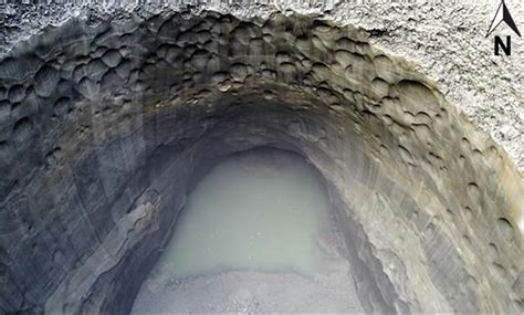 Drone Flies Inside Giant Yamal Permafrost Crater For First Time