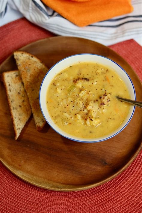 Incredible Roasted Vegan Cauliflower Soup Easy Recipe The Cheeky