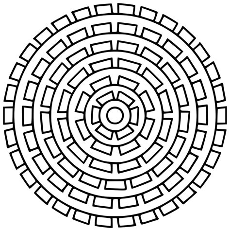 Simple geometric Mandala Mandalas with Geometric patterns 100