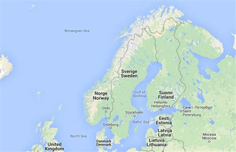 Como siempre, al final del. ﻿Mapa de Noruega﻿, donde está, queda, país, encuentra ...