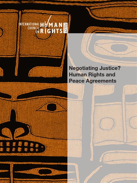 Negotiating Justice Human Rights And Peace Agreements Peacebuilding
