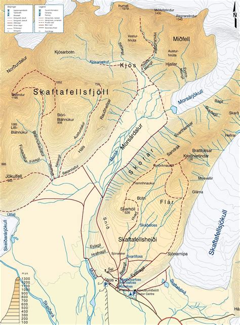 A Map Of Skaftafell Photos Diagrams And Topos Summitpost