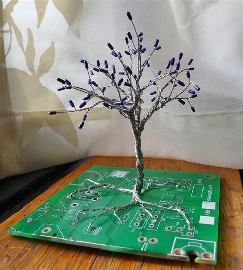 Circuitree Resistor And Circuit Board Tree Sculpture Tree Sculpture