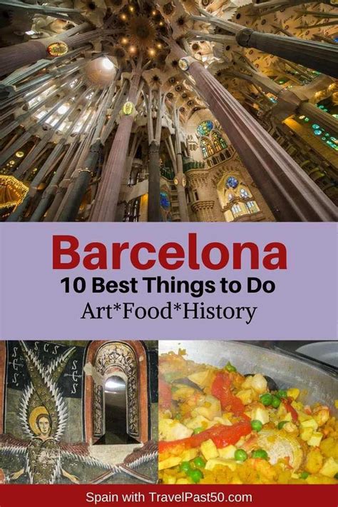 The Top Ten Things To Do In Barcelona Spain With Text Overlay That