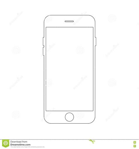 Conceito Do Smartphone Do Desenho De Esboço Linha Fina Elegante Projeto