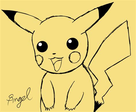 Free Sketch Pikachu By Angelshizuka On Deviantart