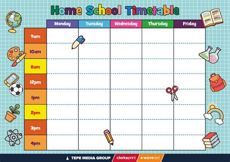 School Items Time Table A63