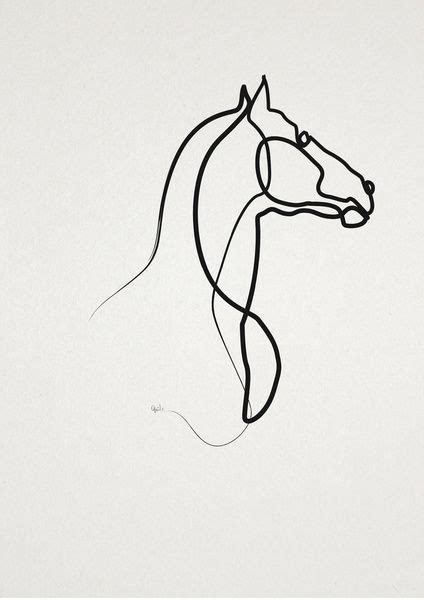 Black Line Horse Silhouette Tattoo Design Horse Tattoo Design Horse
