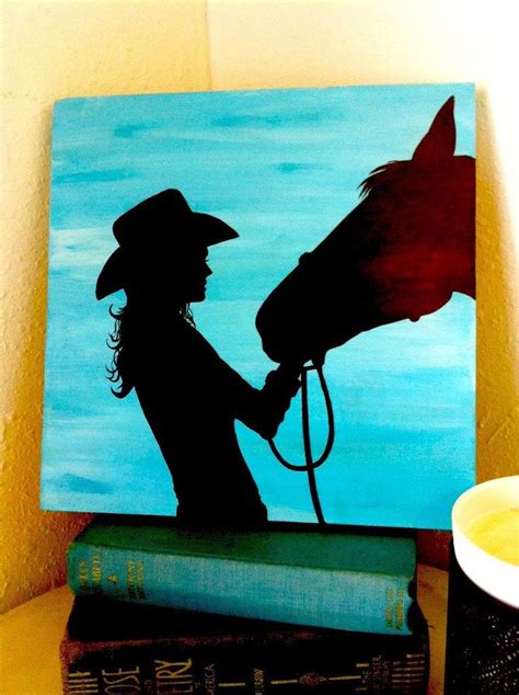 Silhouette Canvas Painting Diy