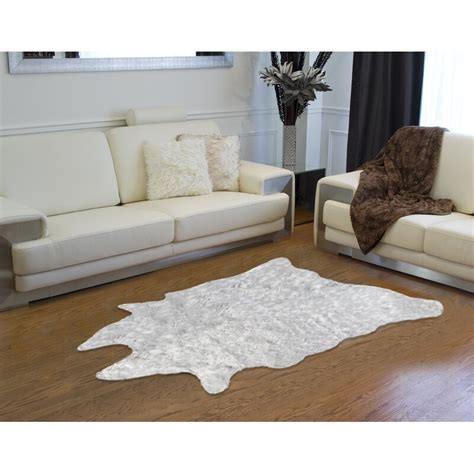 Then, using a new cloth, blot nail varnish remover on it and lift as much as you can from the rug. Luxe Faux Cowhide Rug 5.25 X 7.5 - Gray & Reviews | Wayfair.ca