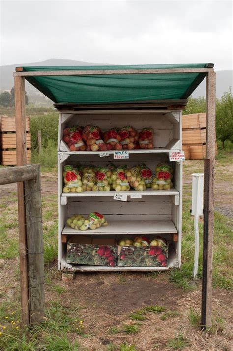Roadside Apple Stall With Honesty Box Stock Photo Image Of Roadside