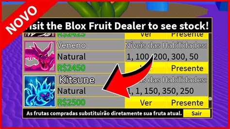 Nova Fruta Kitsune Chegou No Blox Fruits Update 20 Roblox Youtube