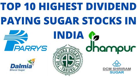Top 10 Highest Dividend Paying Sugar Stocks In India Best Sugar