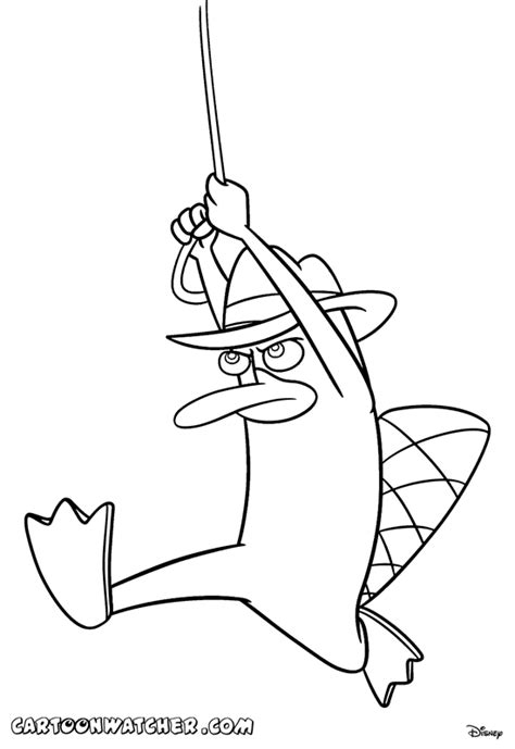 Rapia abang tuo11 Phineas And Ferb Perry Kleurplaat