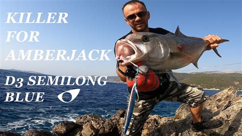 Killer For Amberjack Cb One D3 Semilong Blue Shore Jigging Greece Youtube