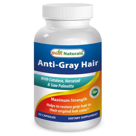 Absonutrix anti grey hair catalase gray 60 caps helps prevent graying naturally. Best Naturals Anti Gray Hair, 60 Ct - Walmart.com