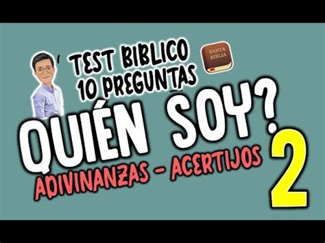 1.2 juegos bíblicos para jovenes. 'QUIEN SOY' #2 TEST BIBLICO | ADIVINANZAS BIBLICAS - YouTube
