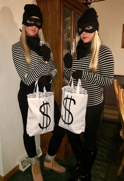Bank Robbers Halloween Costume Bankrobber Easycostumeideas Karneval Kostüm Damen Kostüme
