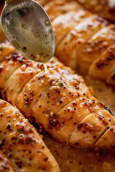 This chicken in mustard sauce is from his book my paris kitchen. Baked Chicken Breasts with Honey Mustard Sauce - recipes ...