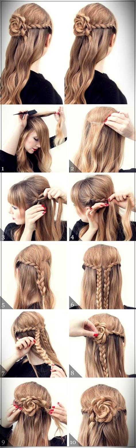 To make a ponytail, tease the crown of your hair with a comb, pull the hair back and secure it with an elastic. Easy Hairstyles 2019 step by step
