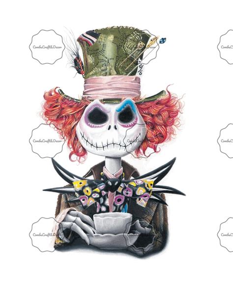 Nightmare Before Christmas Jack Skeleton Mad Hatter Ready To Press