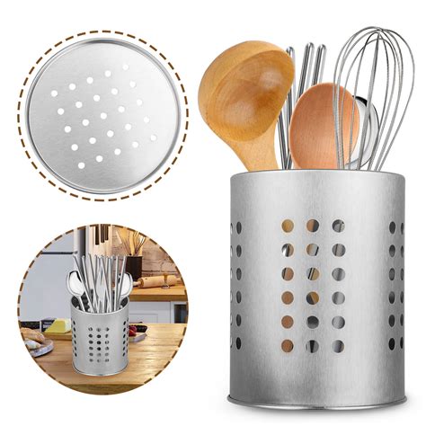 utensil holder stainless steel kitchen cooking utensil holder for organizing and storage