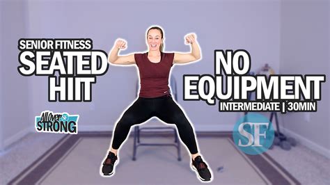 30 Min Seated Hiit Workout For Seniors No Equipment Intermediate