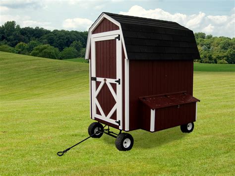 Amish Gambrel Barn Chicken Coop With Wheels