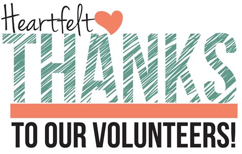 Heartfelt Thanks Logo Volunteer Appreciation Quotes Volunteer