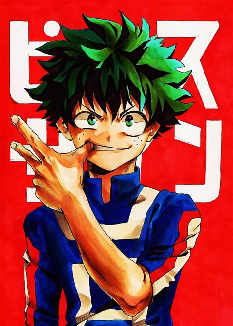 Deku Academy Poster By Animefreak Studio Displate In 2021 My Hero