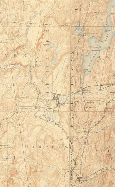 Fairhaven Vt 1902 Usgs Old Topo Map Town Composite Rutland Co Old Maps