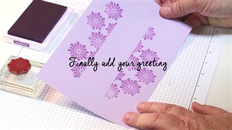 I am back with more ideas for using the new gina k wreath builder. Masking Technique 2 Easy Card Making How To - YouTube