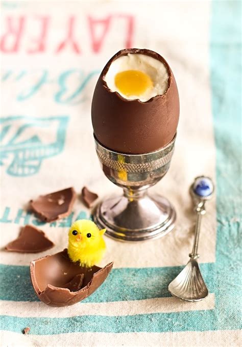Use up leftover easter chocolate in our indulgent desserts. Cheesecake filled chocolate Easter eggs recipe | Eat Your ...