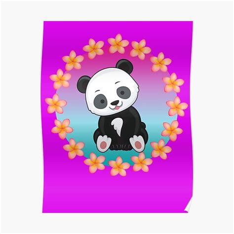 Panda Poster For Sale By Animaliat Redbubble