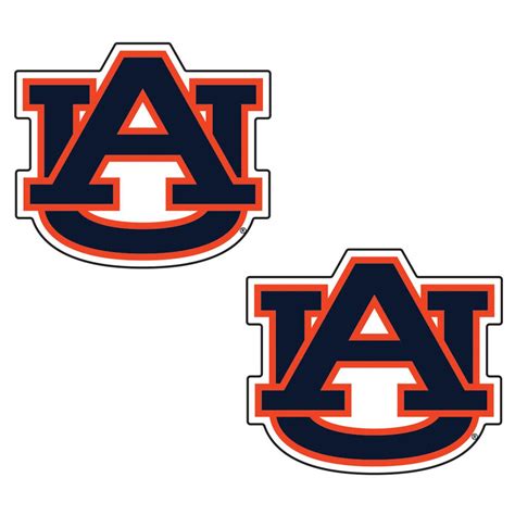 Aub Auburn 2 Inch Decal 2 Pack Alumni Hall