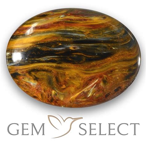 Oval Cabochon Multicolor Pietersite From Namibia Pietersite