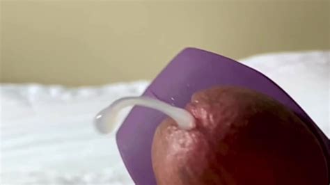 Beautiful Hd Slow Motion Hands Free Cumshot From Vibrating Cock Ring