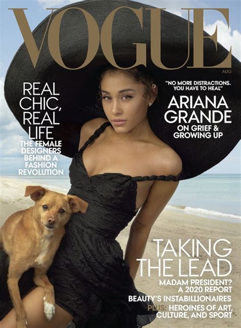 Ariana Grande Vogue Magazine August 2019 Cover And Photos • Celebmafia