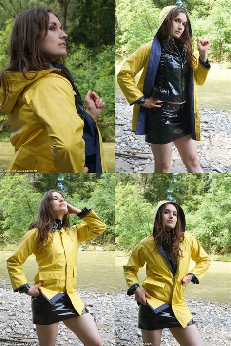 A Friesennerz Vamp Pics Sexyrainwear Online Rubber Mackintosh Yellow Raincoat
