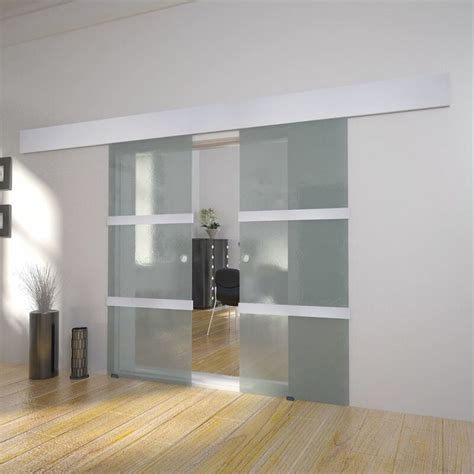vidaXL Double porte coulissante en verre - 273735 - Construction matériaux