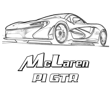 Coloring pages: Coloring pages: McLaren, printable for kids & adults, free