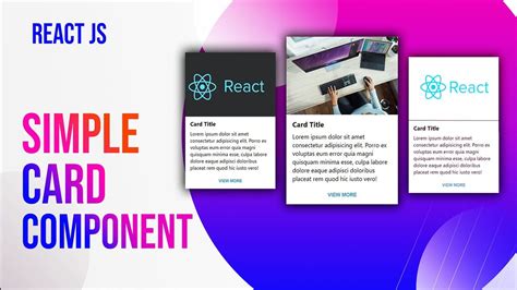 How To Create A Simple React Js Card Component React Js Tutorial For