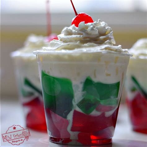 Choose a favourite from our best simple festive puds. Christmas Jello Cups For Fun Individual Christmas Desserts